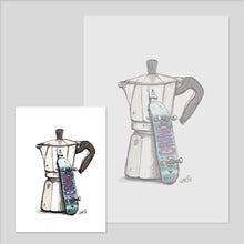 Laden Sie das Bild in den Galerie-Viewer, Bialetti Skateboard Illustration