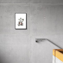 Laden Sie das Bild in den Galerie-Viewer, Bialetti Rennrad Illustration