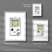 Laden Sie das Bild in den Galerie-Viewer, Gameboy Classic (Retro / Original) - Illustration