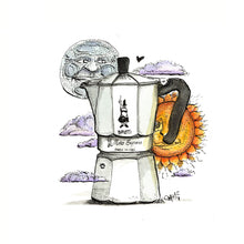 Laden Sie das Bild in den Galerie-Viewer, NEU! Bialetti Love - COFFEE ART / LIMITED EDTION (Fine-Art Print 50x70 cm)
