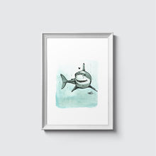Laden Sie das Bild in den Galerie-Viewer, Sharky Shark.... Haifisch Illustration