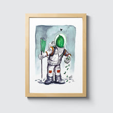 Laden Sie das Bild in den Galerie-Viewer, "Major Cornichon - der Gurken-Astronaut" - Illustration