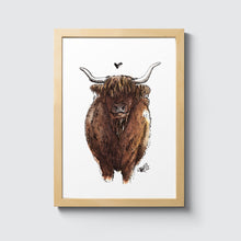 Laden Sie das Bild in den Galerie-Viewer, Hochlandrind - Illustration