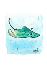 Laden Sie das Bild in den Galerie-Viewer, Rochen - Illustration