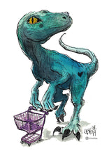 Laden Sie das Bild in den Galerie-Viewer, 4er-Set Postkarten: Kuh, Giraffen, Dino, Skelett