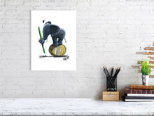 Laden Sie das Bild in den Galerie-Viewer, &quot;Kleiner Elefant mit Bleistift&quot; Illustration
