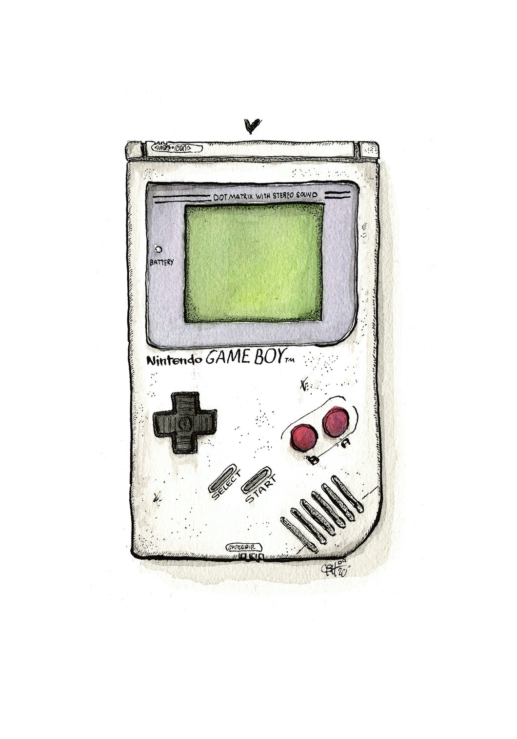 Gameboy Classic (Retro / Original) - Illustration