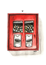 Laden Sie das Bild in den Galerie-Viewer, Kaugummiautomat - Illustration
