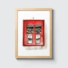 Laden Sie das Bild in den Galerie-Viewer, Kaugummiautomat - Illustration

