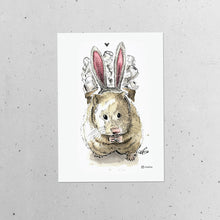 Laden Sie das Bild in den Galerie-Viewer, Osterhamster 2020 (Corona-Version mit Klopapier) Postkarte DIN A6
