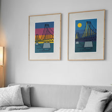 Laden Sie das Bild in den Galerie-Viewer, Uerdinger Rheinbrücke, 2 Druckgrafiken, LIMITED EDITION Set
