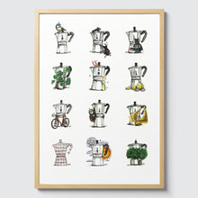Laden Sie das Bild in den Galerie-Viewer, NEU! Bialetti Love - COFFEE ART / LIMITED EDTION (Fine-Art Print 50x70 cm)
