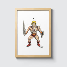 Laden Sie das Bild in den Galerie-Viewer, He-Man (original 80er Jahre) - Retro-Illustration / Bild
